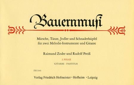 Bauernmusi, 2. Folge / Gitarre-Partitur